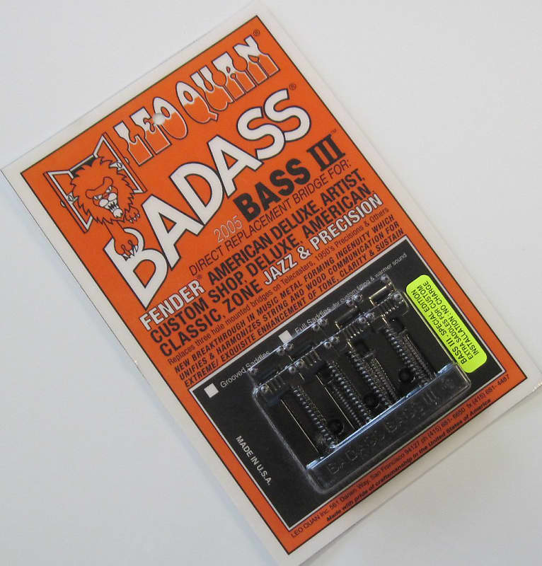 Badass Bass III Fender Bass Bridge