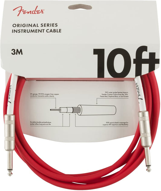 10ft Instrument Cable Red Fender