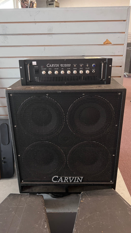 Carvin B1500 and Carvin BRX10
