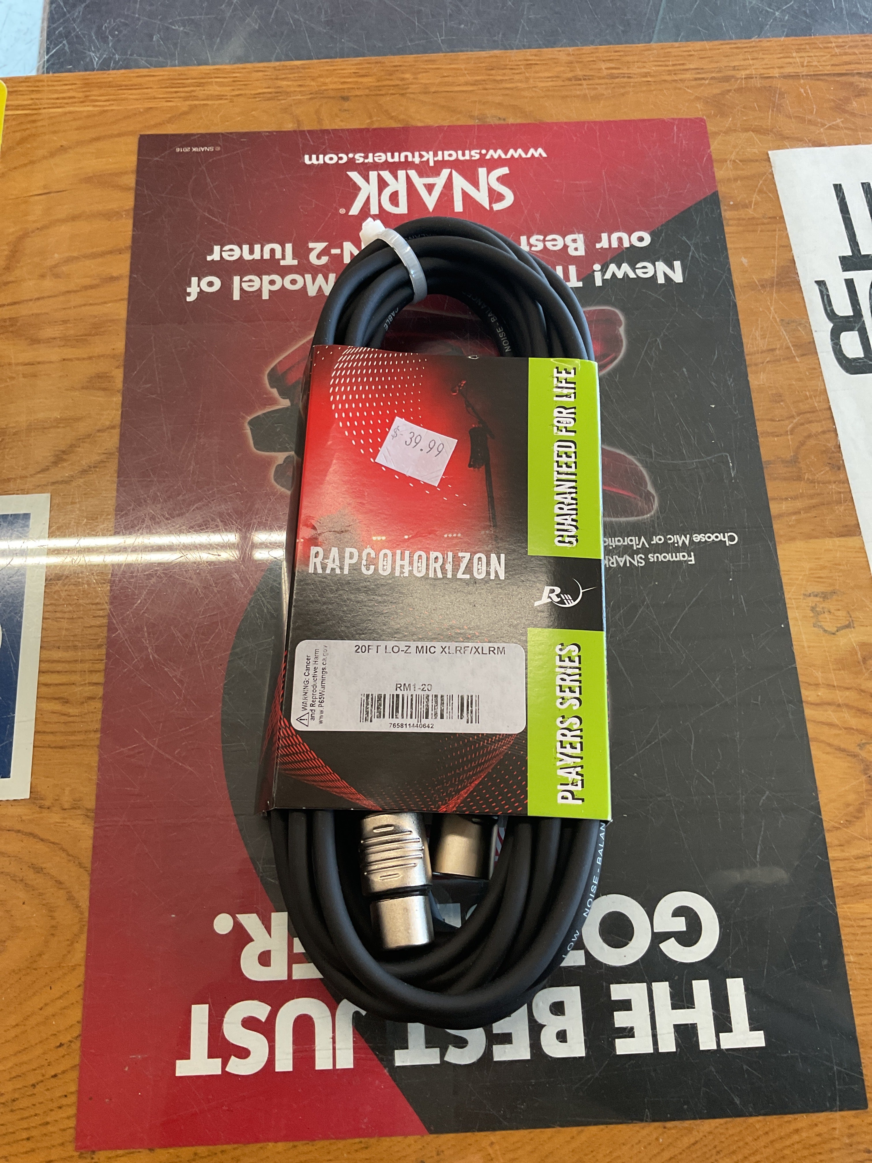 Rapco 20' XLR Cable M1-20 – Manor Music