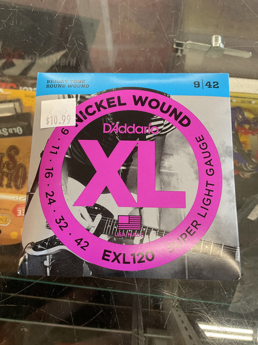 D'Addario Electric Guitar Steel String Set 010 EXL120