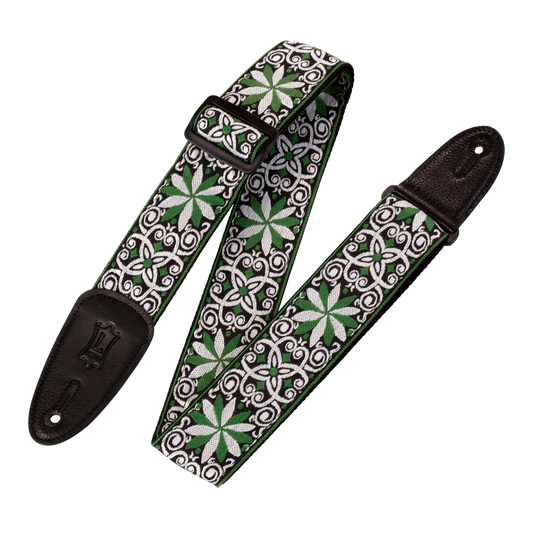 Guitar Straps Hootenanny Green Levy